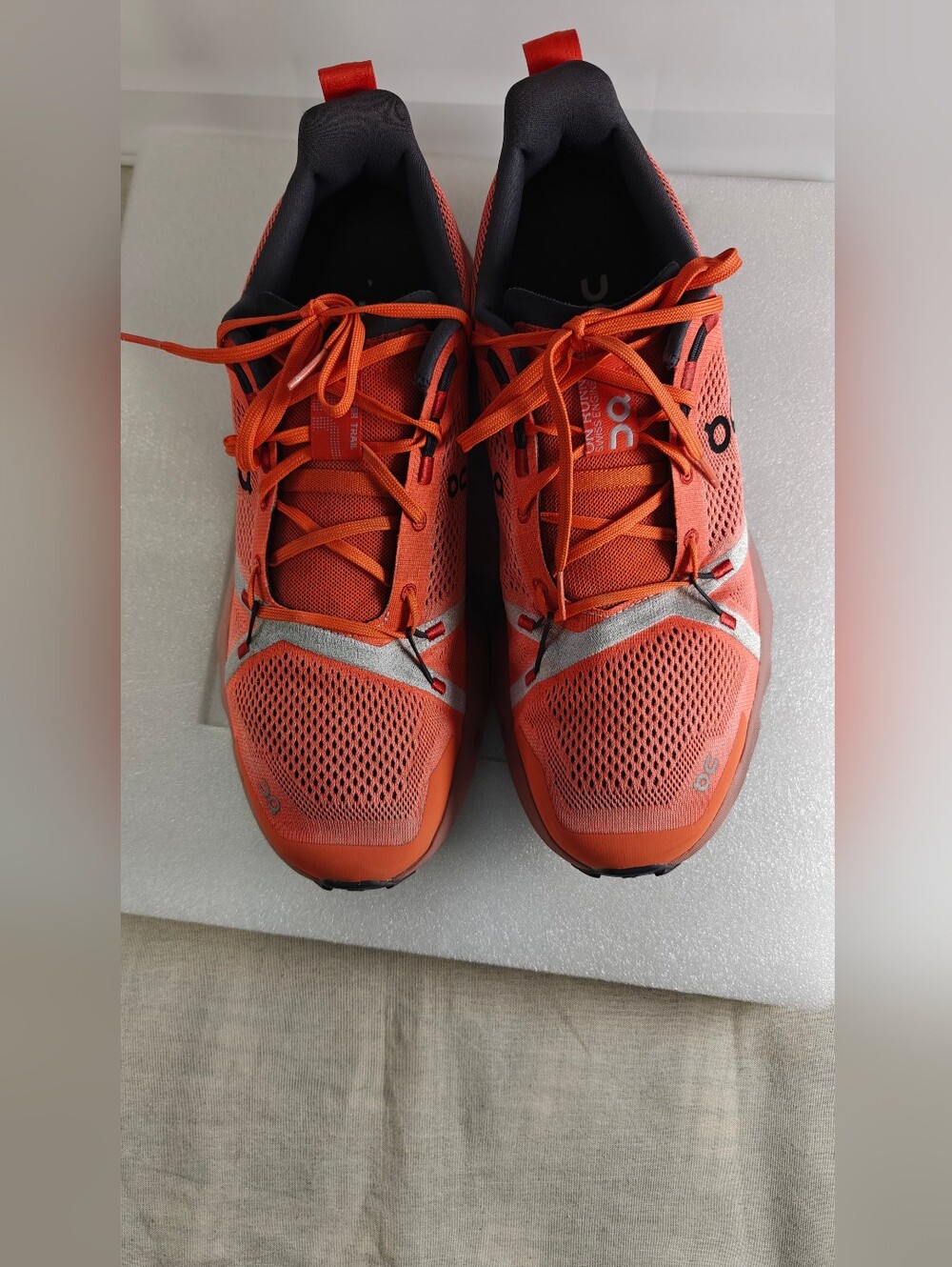 On Running Cloudsurfer Trail Mens Shoes Orange Size 12M Trail Running Sneakers - Picture 4 of 9
